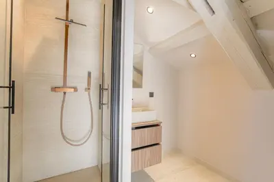 Salle de bains dans l'établissement Appartement moderne et chaleureux, Ecully