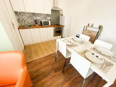 Cuisine ou kitchenette dans l'établissement T2 Sweet Horizon 4 - OL Valley