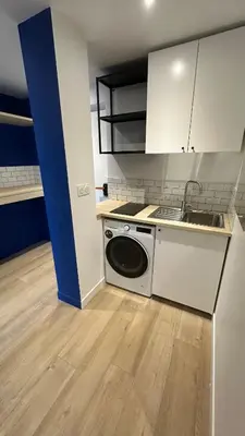 Cuisine ou kitchenette dans l'établissement Lyon Tassin appartement proche Métro bus parking possible