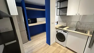 Cuisine ou kitchenette dans l'établissement Lyon Tassin appartement proche Métro bus parking possible