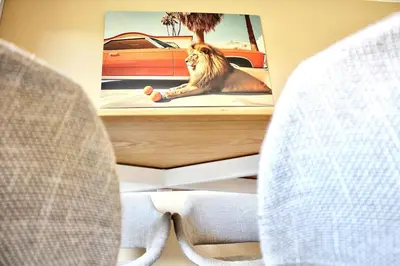 Coin salon dans l'établissement Appartement proche grands axes - parking privé
