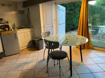 Cuisine ou kitchenette dans l'établissement Studio Les Terrasses