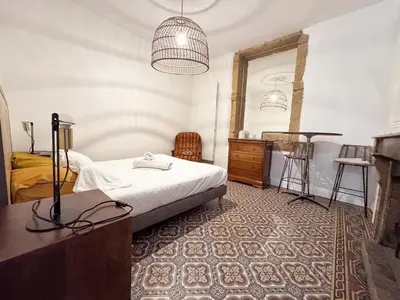 Un ou plusieurs lits dans un hébergement de l'établissement La Maison d'Or