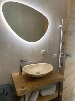 Salle de bains dans l'établissement Gîte Belle Vue à Savigny proche de Lyon