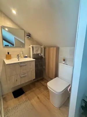 Salle de bains dans l'établissement Cozy apartment