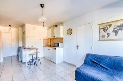 Cuisine ou kitchenette dans l'établissement L'Havre de paix - Vaulx en Velin- Proximité Lyon