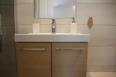 Salle de bains dans l'établissement Studio de charme