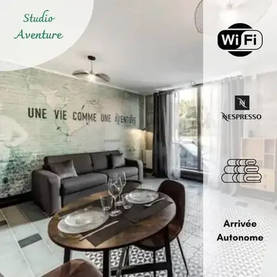 Studio AVENTURE - Le Méridien #Lave-vaisselle #Wifi #Ventilateur