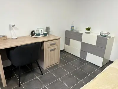 Cuisine ou kitchenette dans l'établissement Studio proche Vienne 38200