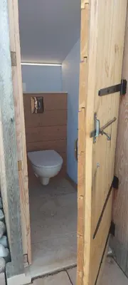Salle de bains dans l'établissement Cabane Wood & Spa