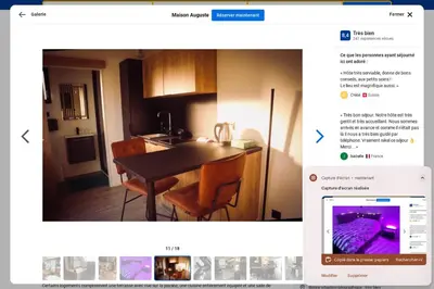 Cuisine ou kitchenette dans l'établissement Le Paradis d'Auguste