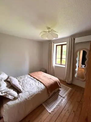 Un ou plusieurs lits dans un hébergement de l'établissement Maison Auros