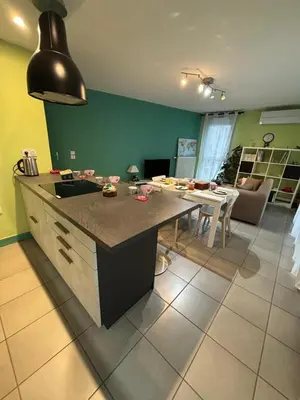 Cuisine ou kitchenette dans l'établissement 2 bedrooms, air conditioning, garage, metro