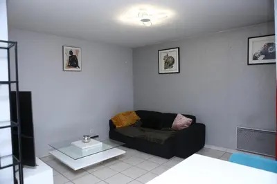 Coin salon dans l'établissement Appartement T2 Confortable à Lyon