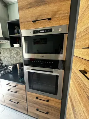 Cuisine ou kitchenette dans l'établissement Appartement Spacieux à Bron - 30' Groupama Stadium