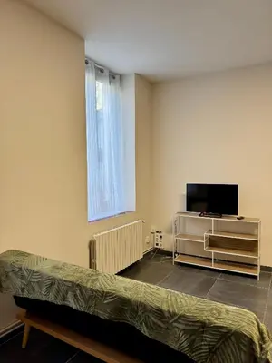 Télévision ou salle de divertissement dans l'établissement Appartement à Vienne