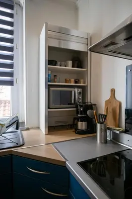 Cuisine ou kitchenette dans l'établissement Duplex cosy-Wifi-Parking-Netflix-Lyon 9