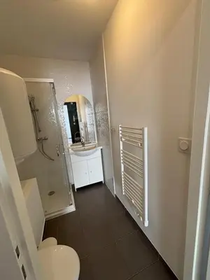 Salle de bains dans l'établissement Charmant studio St Priest Proche Université Lyon2