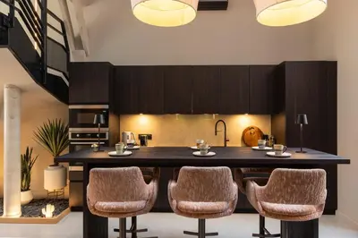 Coin salon dans l'établissement Host Inn Wow House