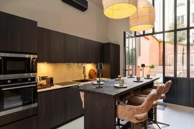 Cuisine ou kitchenette dans l'établissement Host Inn Wow House