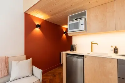 Cuisine ou kitchenette dans l'établissement SmartStay Traboule - Place Bellecour