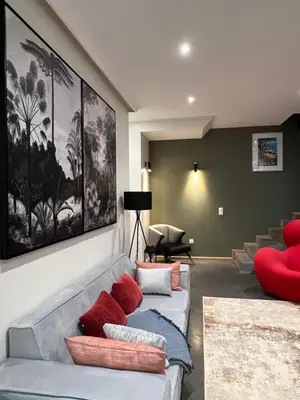 Coin salon dans l'établissement Appartement centre préfecture