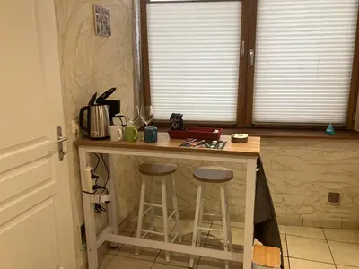 Cuisine ou kitchenette dans l'établissement Studio Vienne centre historique