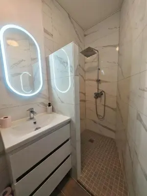 Salle de bains dans l'établissement appartement cosy