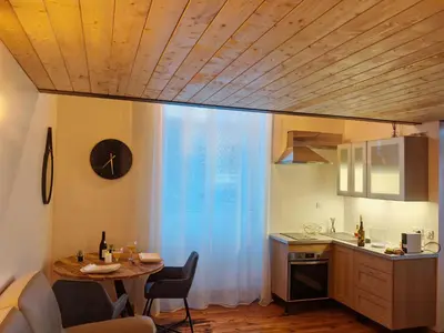 Cuisine ou kitchenette dans l'établissement appartement cosy