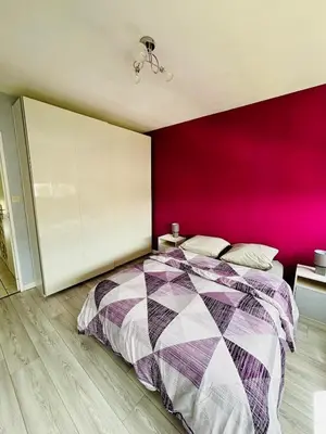Un ou plusieurs lits dans un hébergement de l'établissement T3 lumineux, parking privé, calme, jolie vue