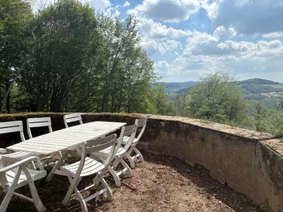 Paysage naturel près de le chalet