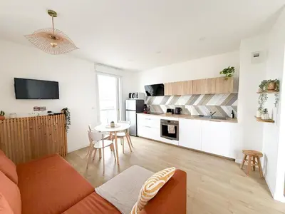 Cuisine ou kitchenette dans l'établissement Cosy Soie