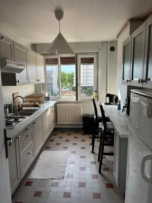 Cuisine ou kitchenette dans l'établissement Appartement des merveilles