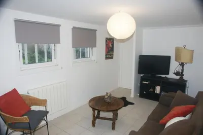 Télévision ou salle de divertissement dans l'établissement La Petite maison-Caluire 45 m2