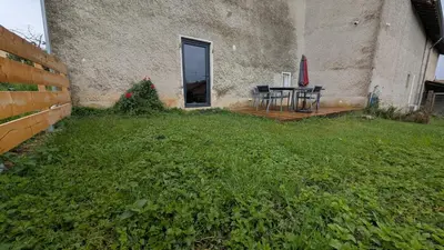 Jardin de l'établissement La Maison de Pérouges