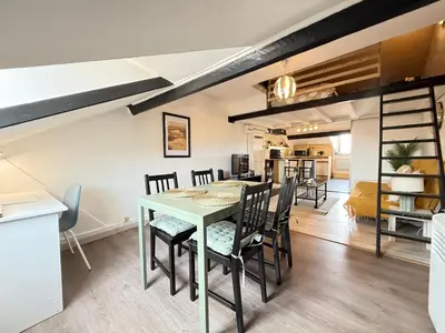 Plan de l'établissement Studio 4 personnes à 3 min du Metro B - Aux portes de Lyon
