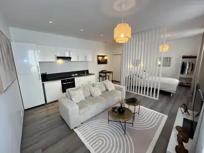 Cuisine ou kitchenette dans l'établissement Loft au cœur de Tarare