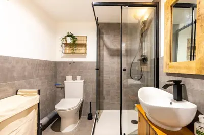 Salle de bains dans l'établissement The Bellecour Pavilion Lovely apartment in the city center