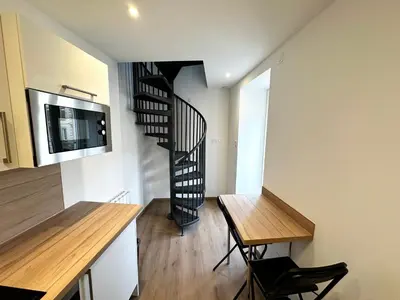 Cuisine ou kitchenette dans l'établissement Place SAINT PAUL triplex 19m2