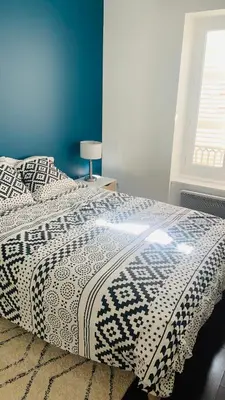 Un ou plusieurs lits dans un hébergement de l'établissement Le Collonges - Spacieux Pied à Terre proche Lyon