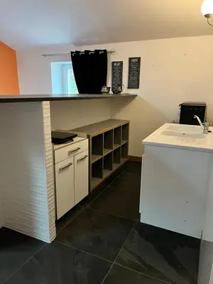 Cuisine ou kitchenette dans l'établissement Gîte du Haras du Suet