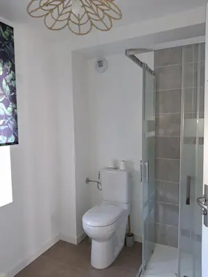 Salle de bains dans l'établissement Appartement à la campagne