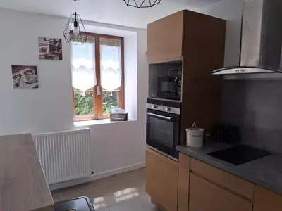 Cuisine ou kitchenette dans l'établissement Appartement à la campagne