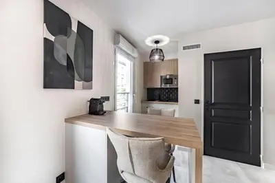Cuisine ou kitchenette dans l'établissement Studio Madison Valmy
