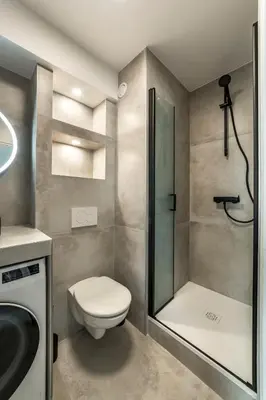 Salle de bains dans l'établissement Studio Madison Valmy