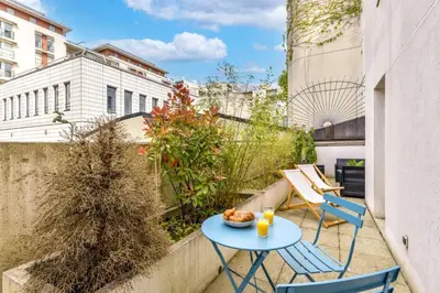 Balcon ou terrasse dans l'établissement BnGo I Immense Terrasses I 3 chambres, garage, 9 pers