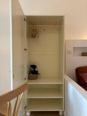 Un ou plusieurs lits dans un hébergement de l'établissement Studio cosy avec extérieur - Lyon Eurexpo Stadium
