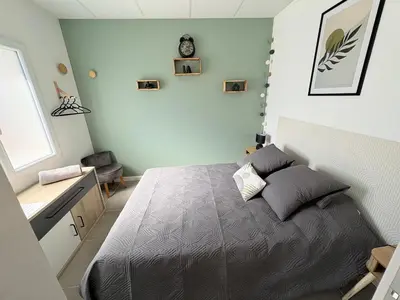Un ou plusieurs lits dans un hébergement de l'établissement Appartement indépendant