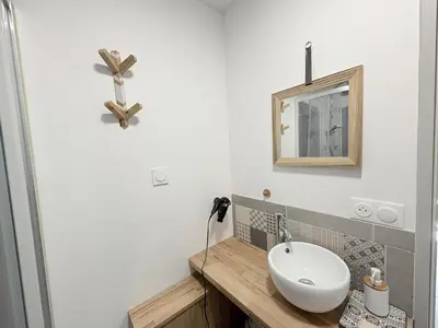 Salle de bains dans l'établissement Appartement indépendant