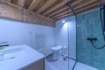 Salle de bains dans l'établissement Magnifique appartement - Place Bellecour